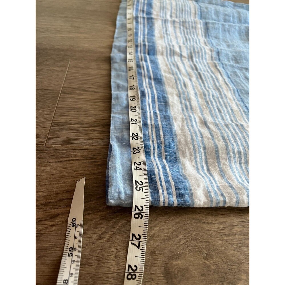 Talbots Women’s 16 Linen Shift Dress Seaside Stripe Lined Coastal Timeless Beach - Picture 8 of 11